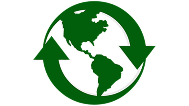 Sustainable planet vector graphic